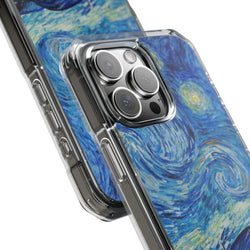 Image of Vincent Van Gogh's The Starry Night - Magnetic Clear Impact Case