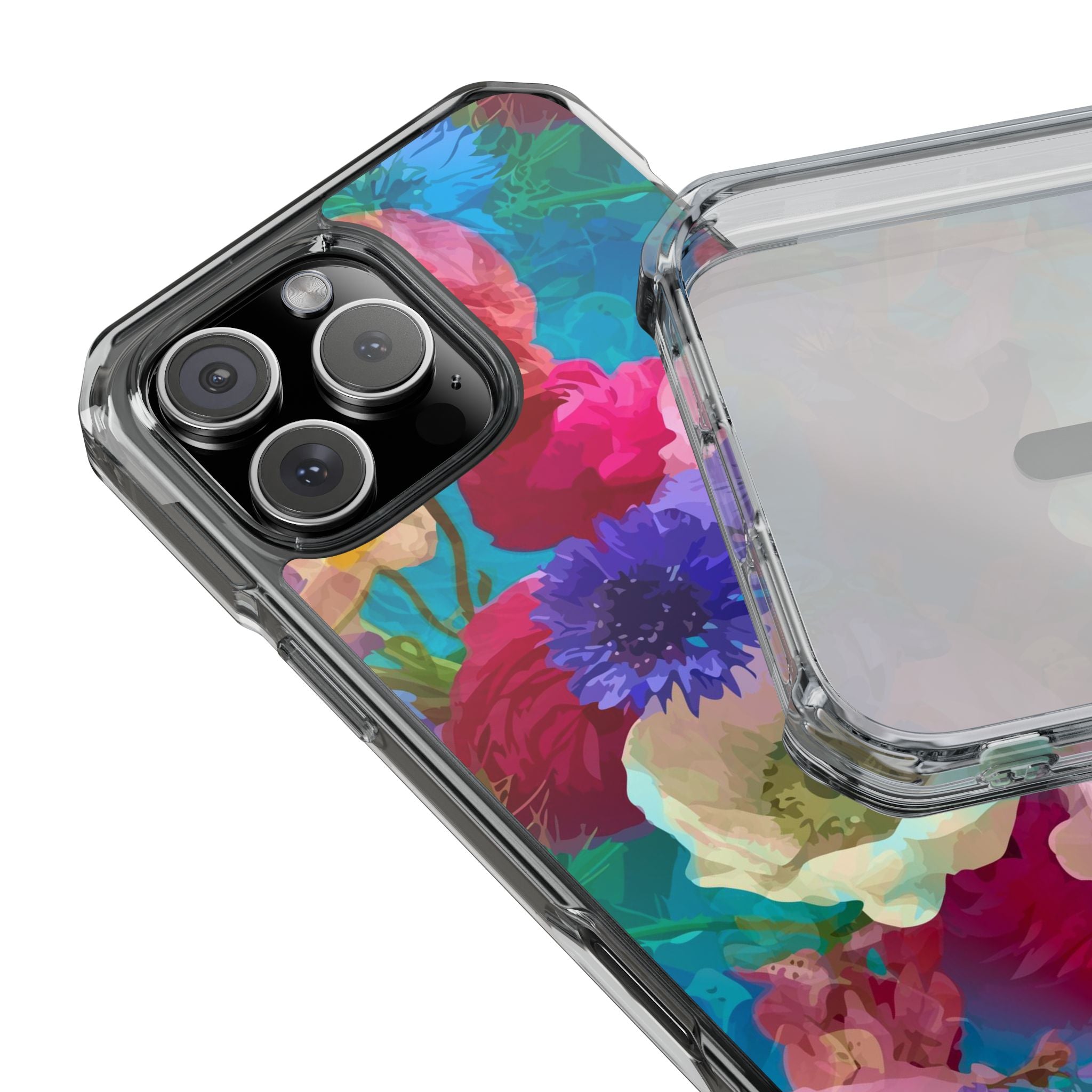 Poppy Rose - Magnetic Clear Impact Case