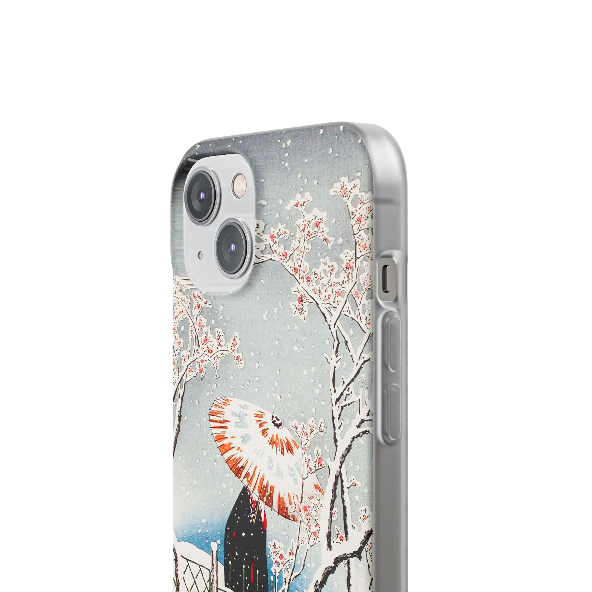 Plum Tree in Snow by Hiroaki Takahashi - Flexi Case