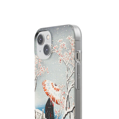Plum Tree in Snow by Hiroaki Takahashi - Flexi Case