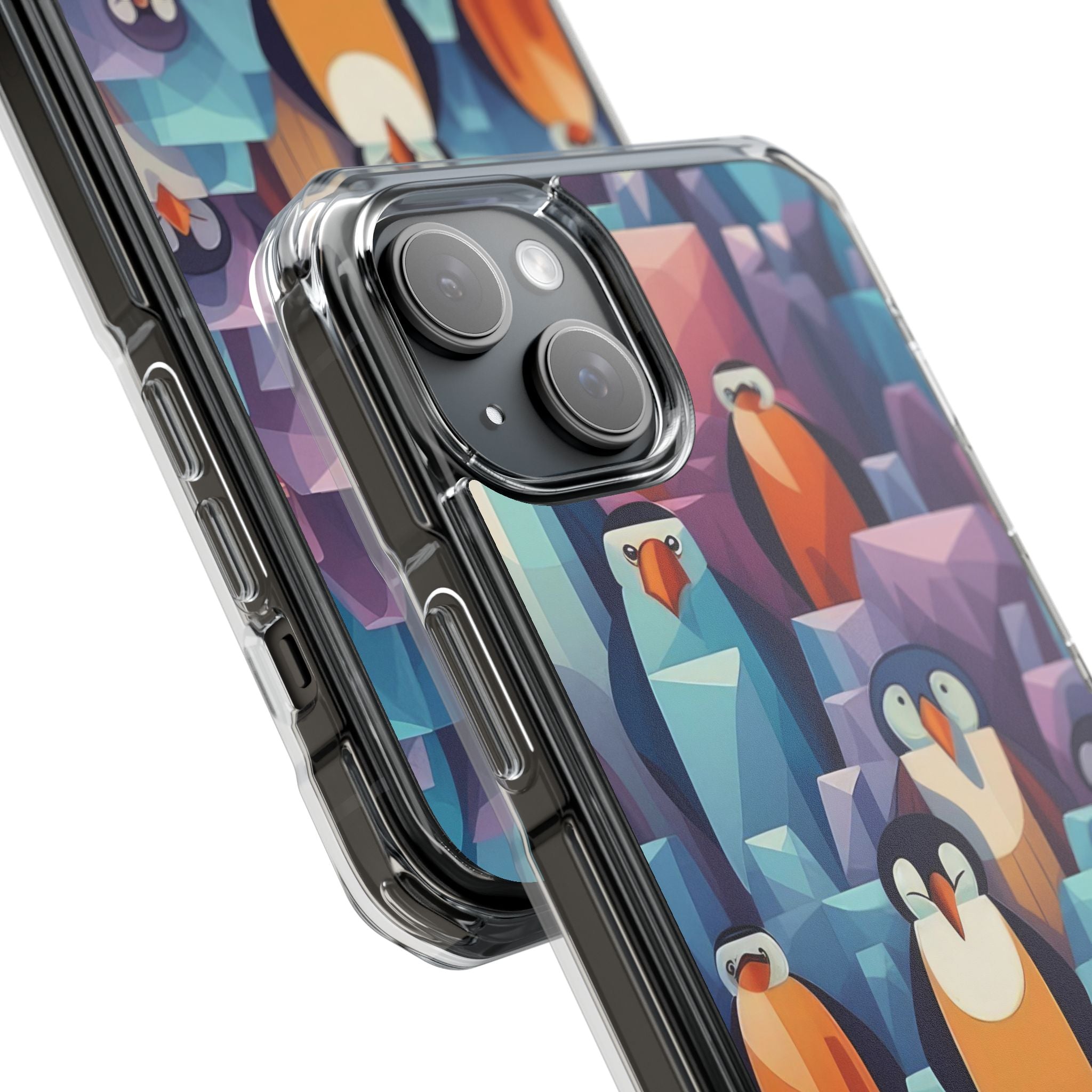 Penguin Family - Magnetic Clear Impact Case