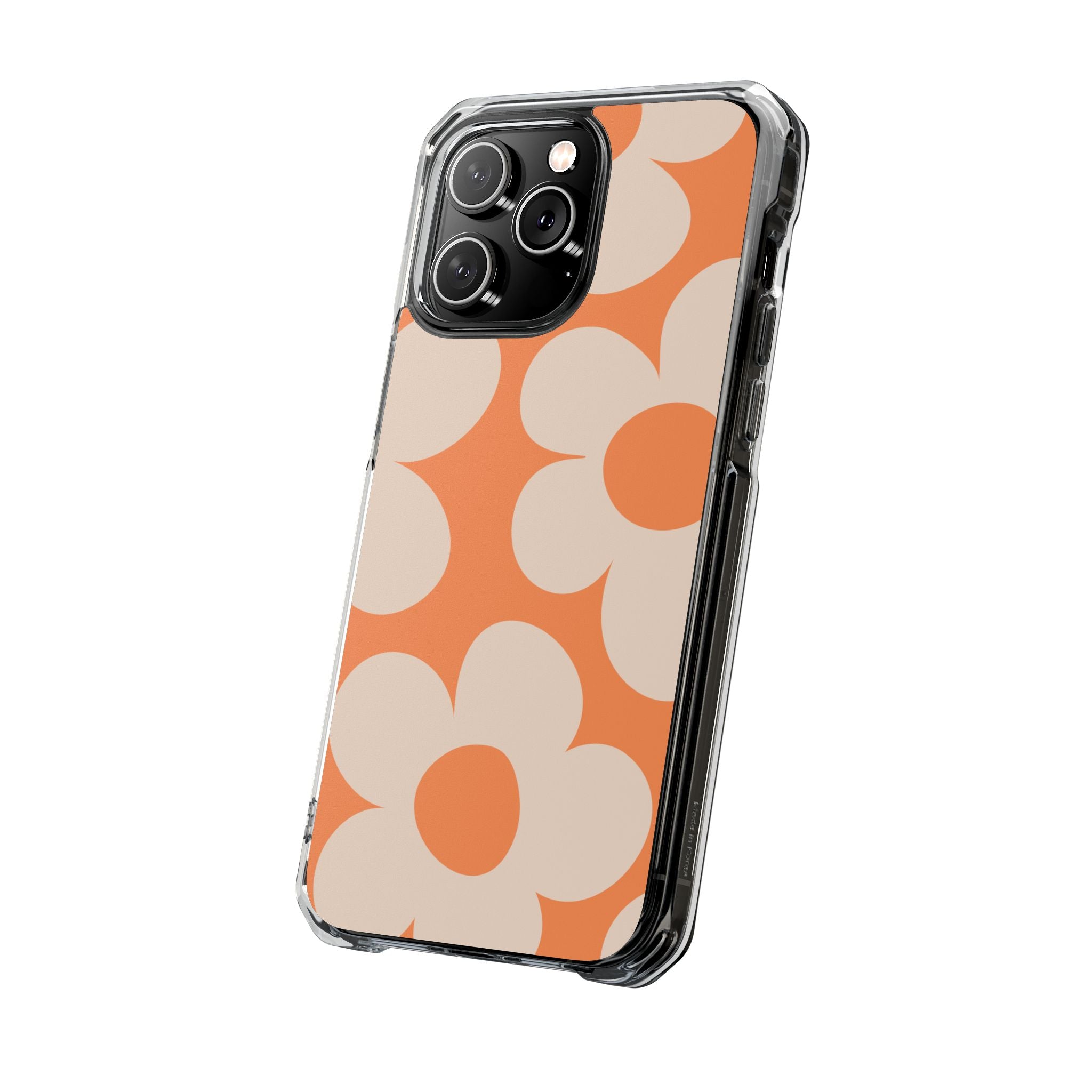 Retro Flowers - Magnetic Clear Impact Case