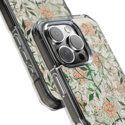 Image of William Morris's (1834-1896) famous Jasmine pattern artwork - Magnetic Clear Impact Case