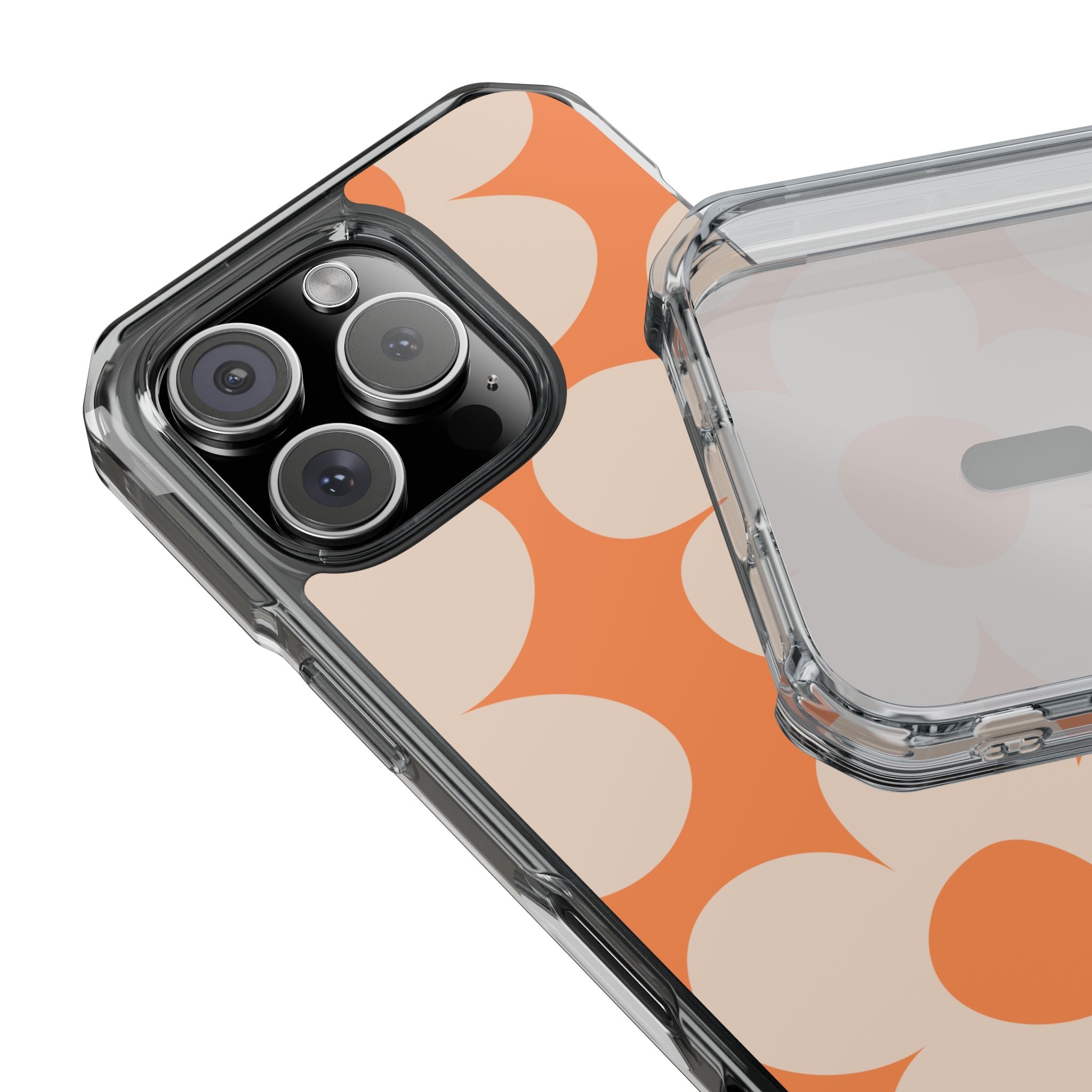 Retro Flowers - Magnetic Clear Impact Case