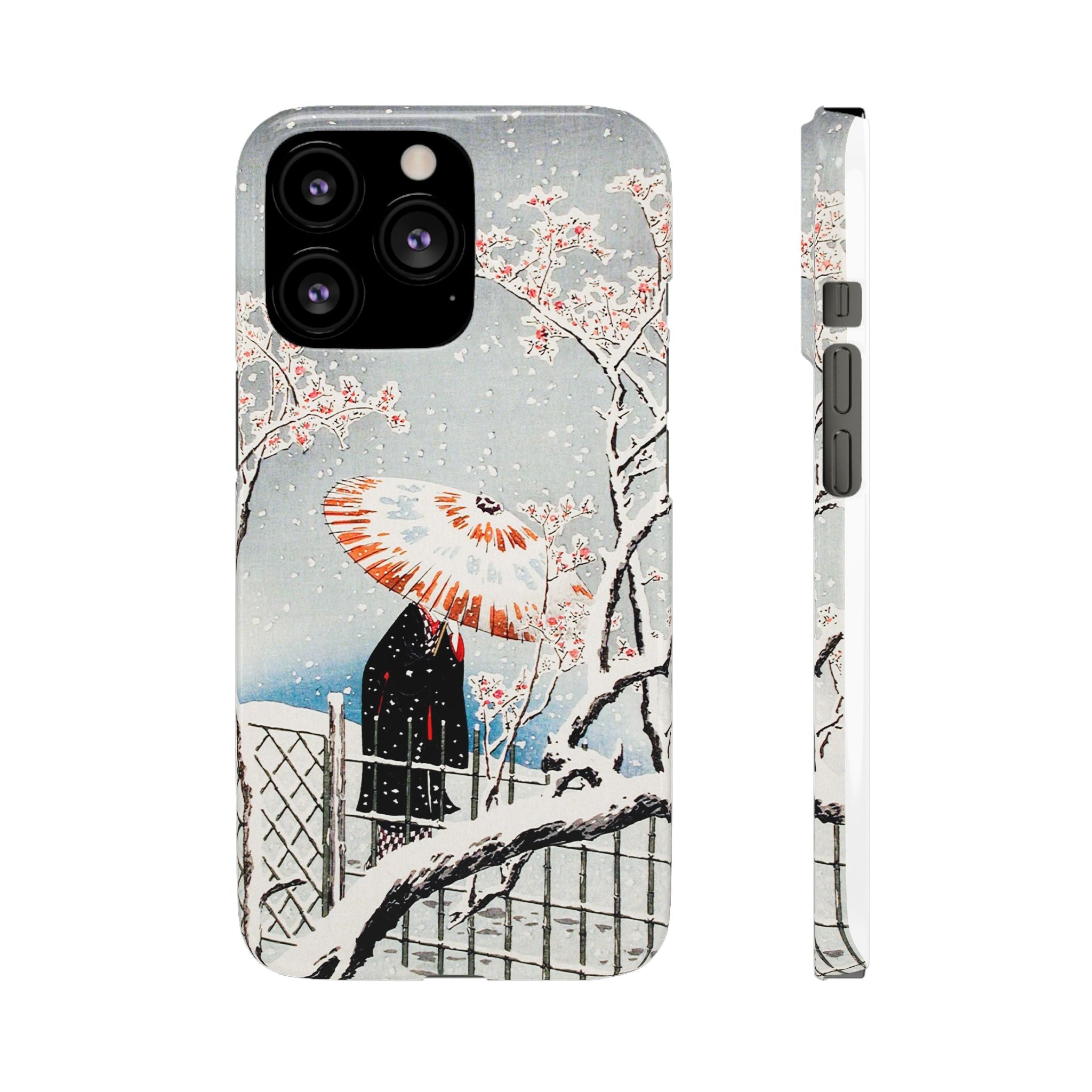 Plum Tree in Snow by Hiroaki Takahashi - Snap Case