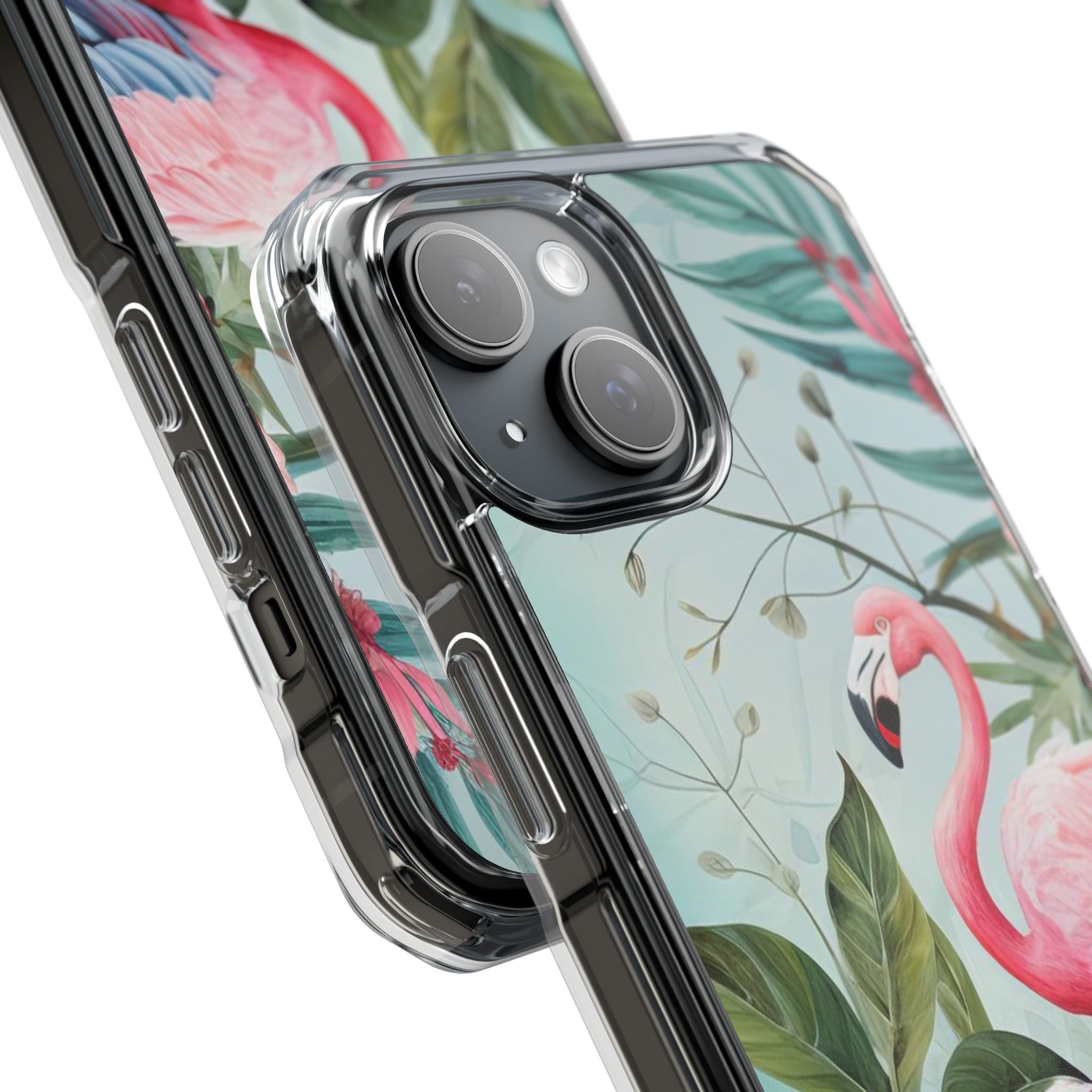 Flamingo - Magnetic Clear Impact Case