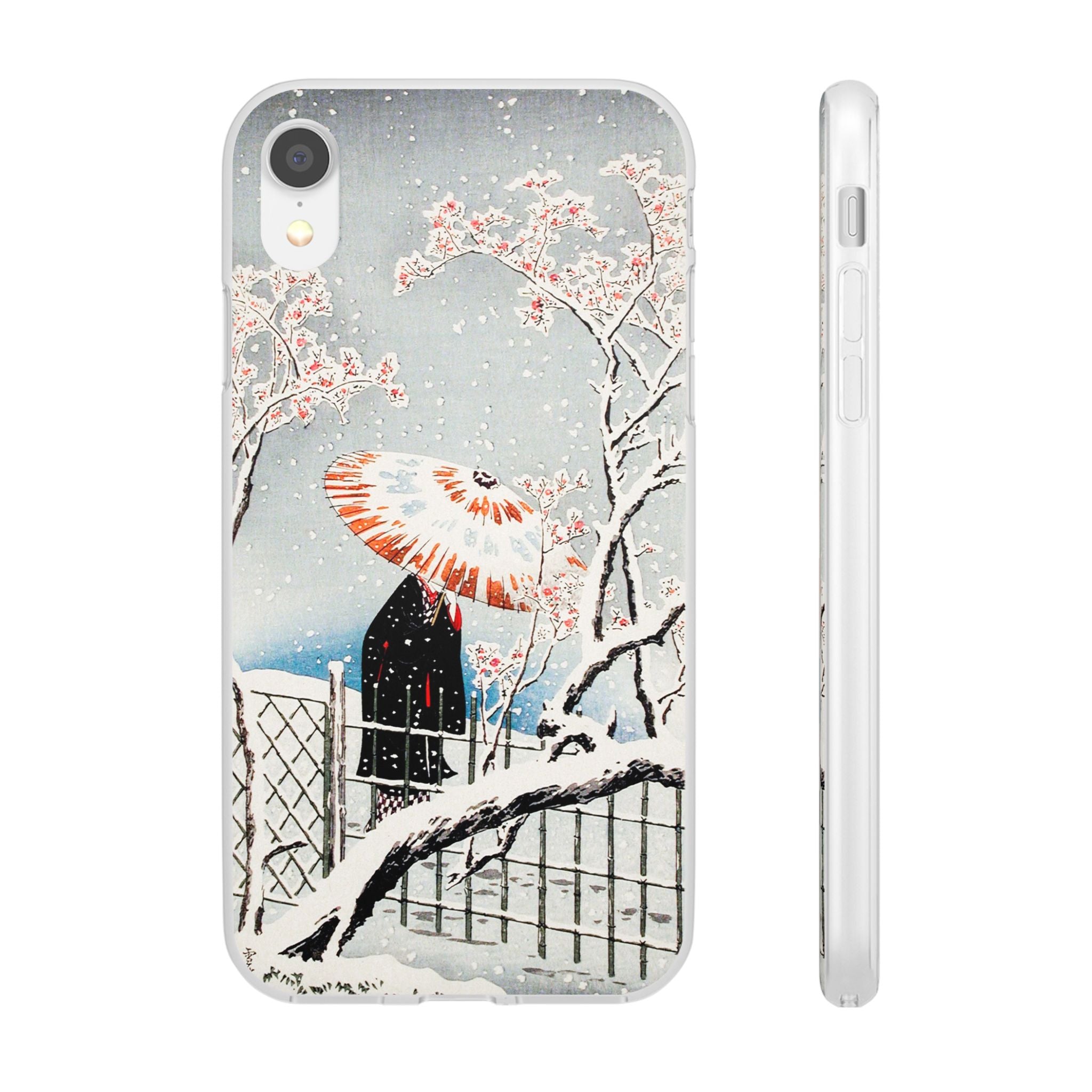 Plum Tree in Snow by Hiroaki Takahashi - Flexi Case