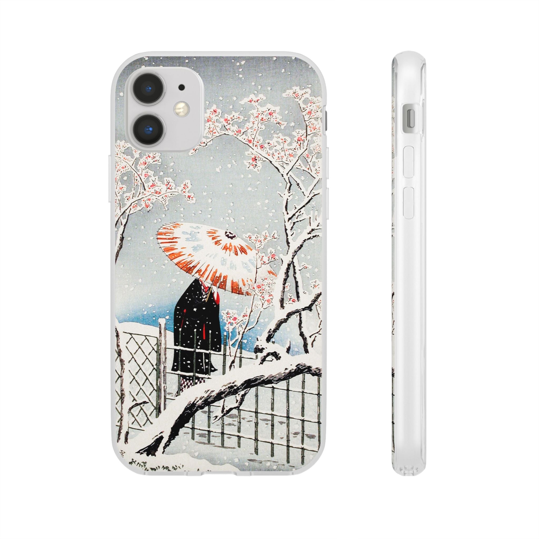 Plum Tree in Snow by Hiroaki Takahashi - Flexi Case