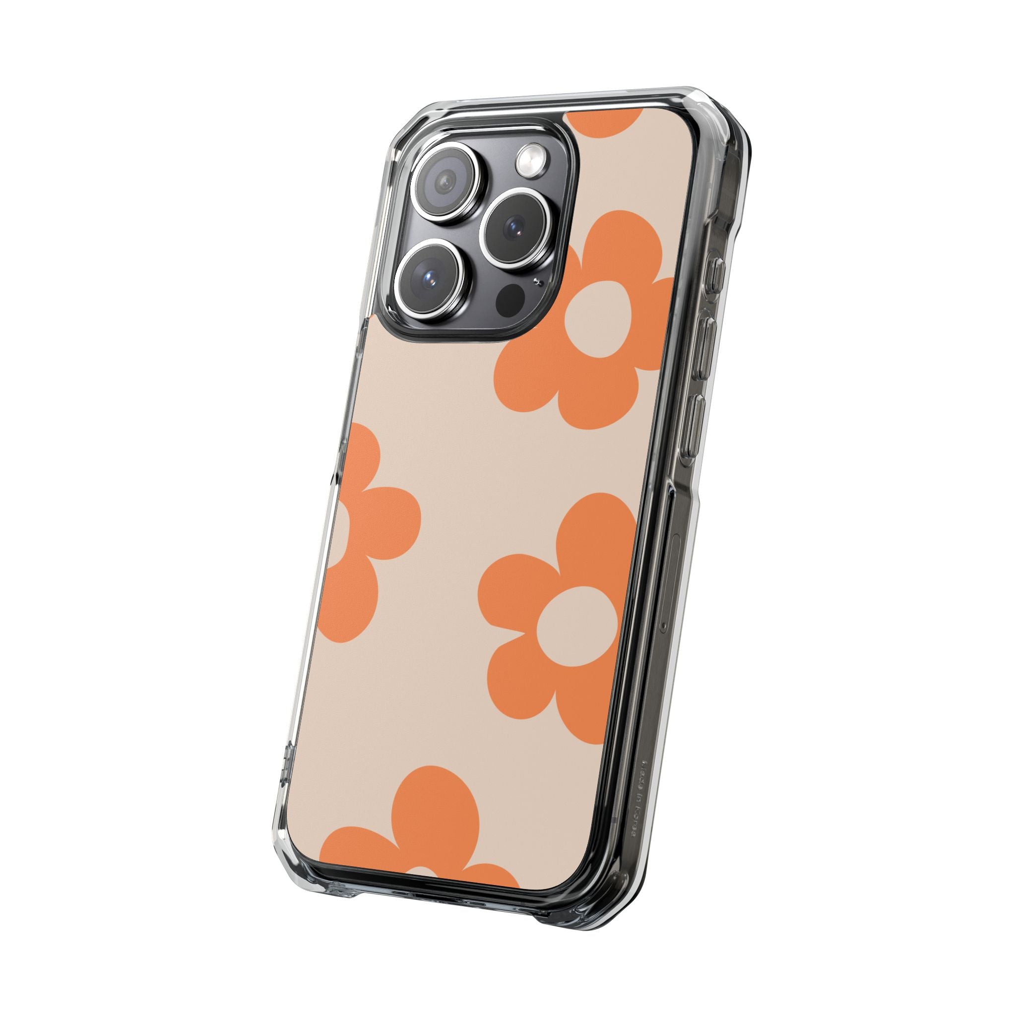 Retro Petals - Magnetic Clear Impact Case