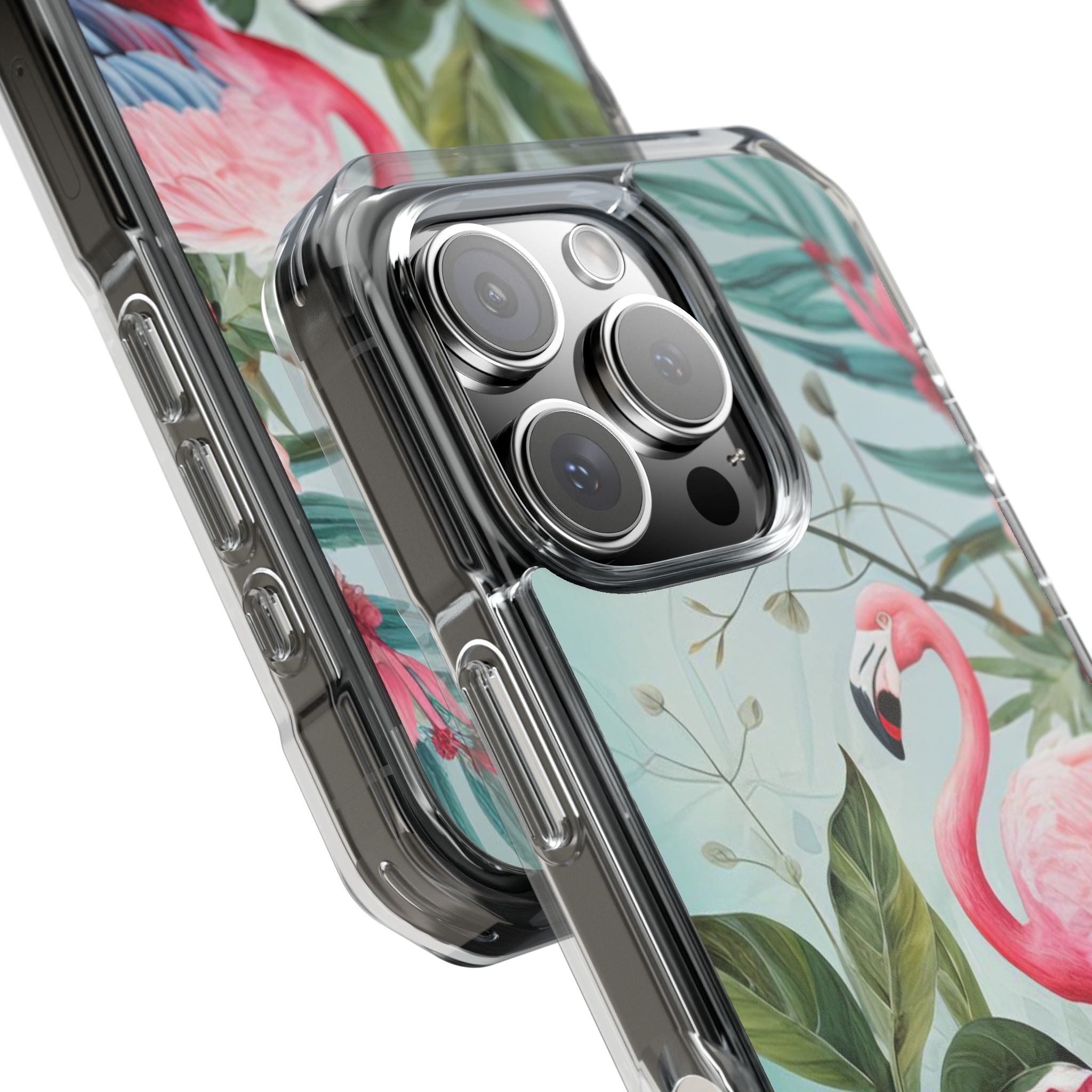 Flamingo - Magnetic Clear Impact Case