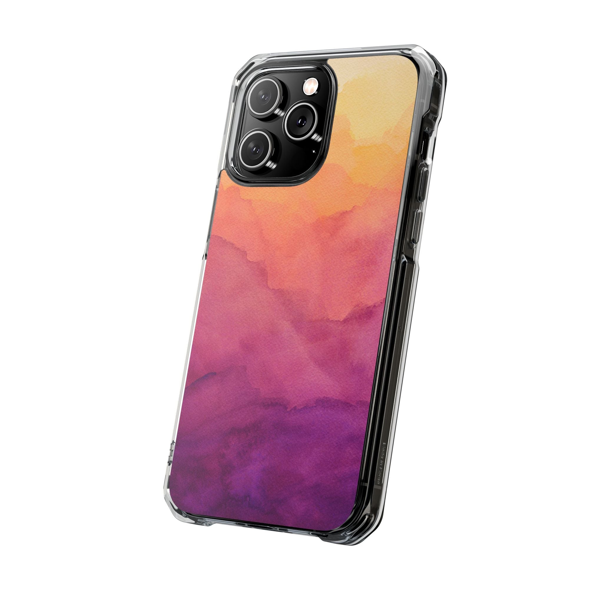 Watercolour Sunrise - Magnetic Clear Impact Case