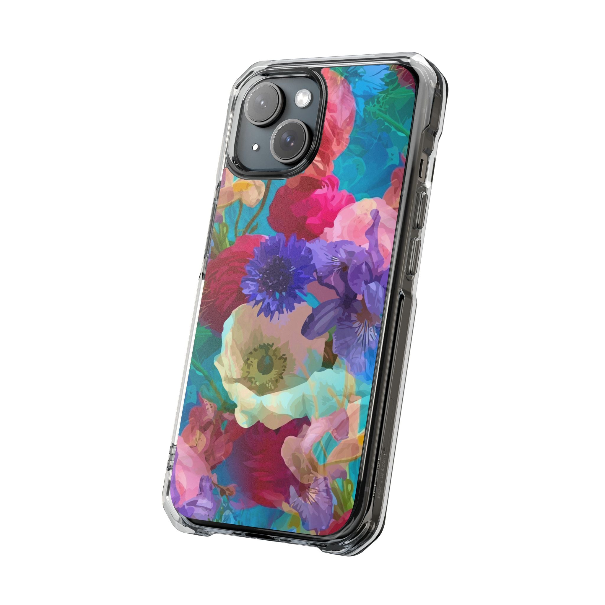 Poppy Rose - Magnetic Clear Impact Case