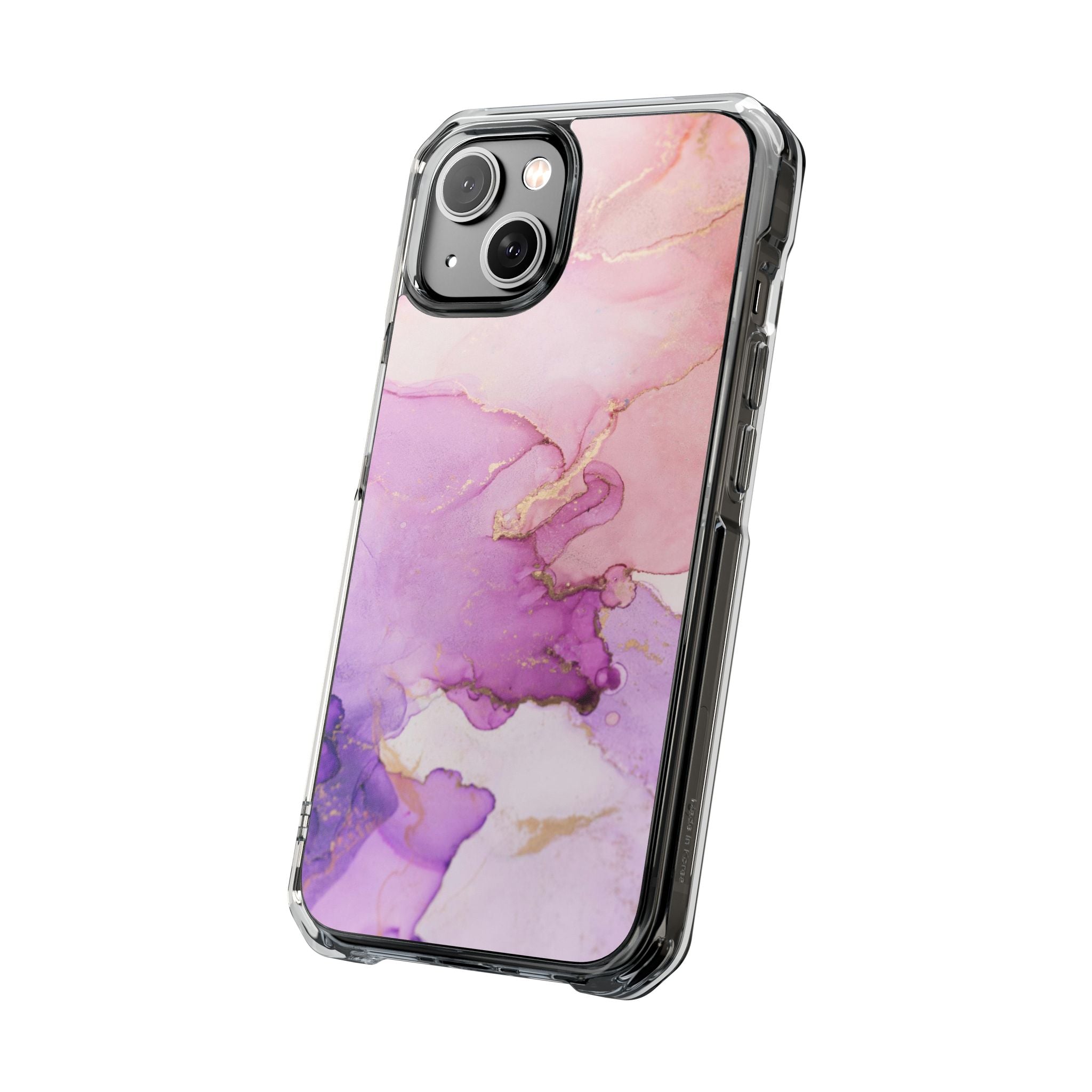 Pink Marble - Magnetic Clear Impact Case