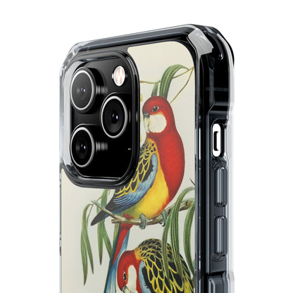 Rosehill Parakeet by Elizabeth Gould - Magnetic Clear Impact Case