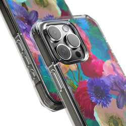 Image of Poppy Rose - Magnetic Clear Impact Case