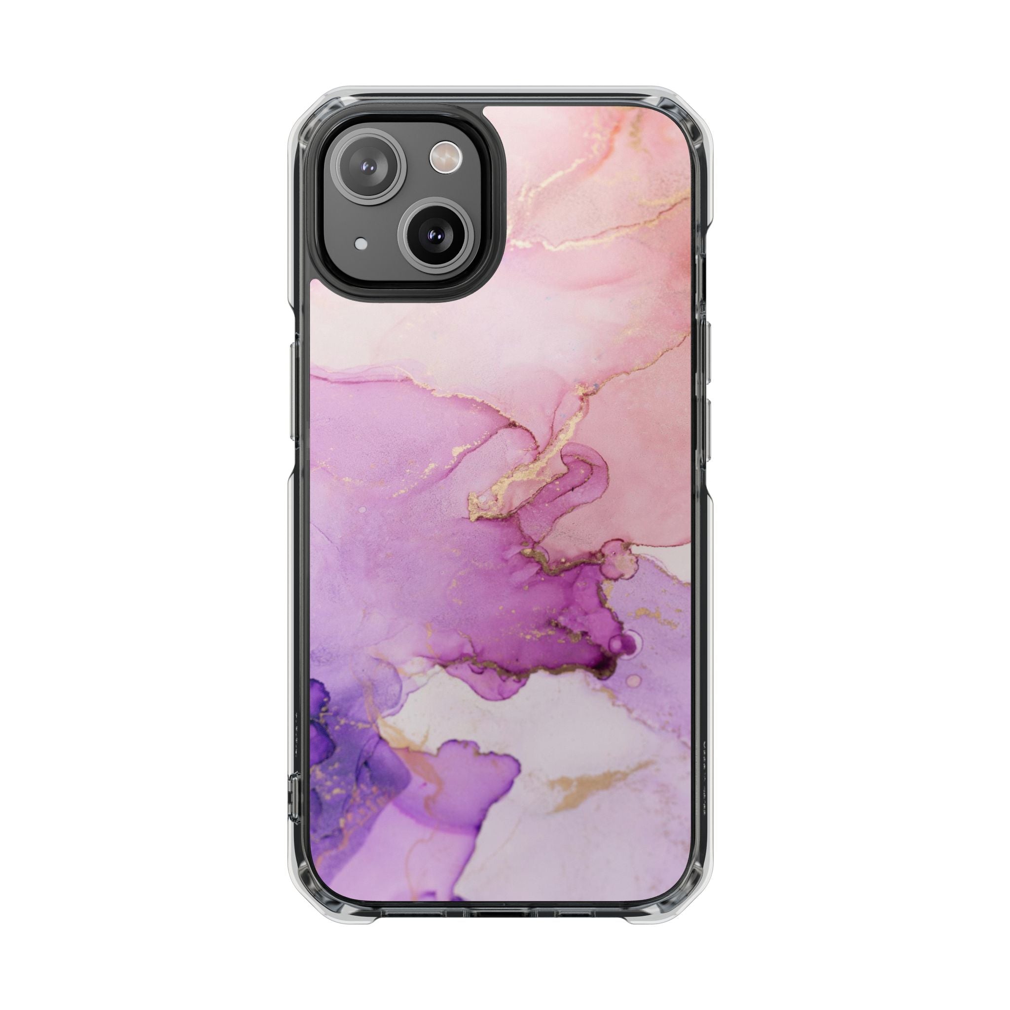 Pink Marble - Magnetic Clear Impact Case