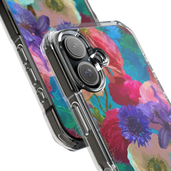 Image of Poppy Rose - Magnetic Clear Impact Case