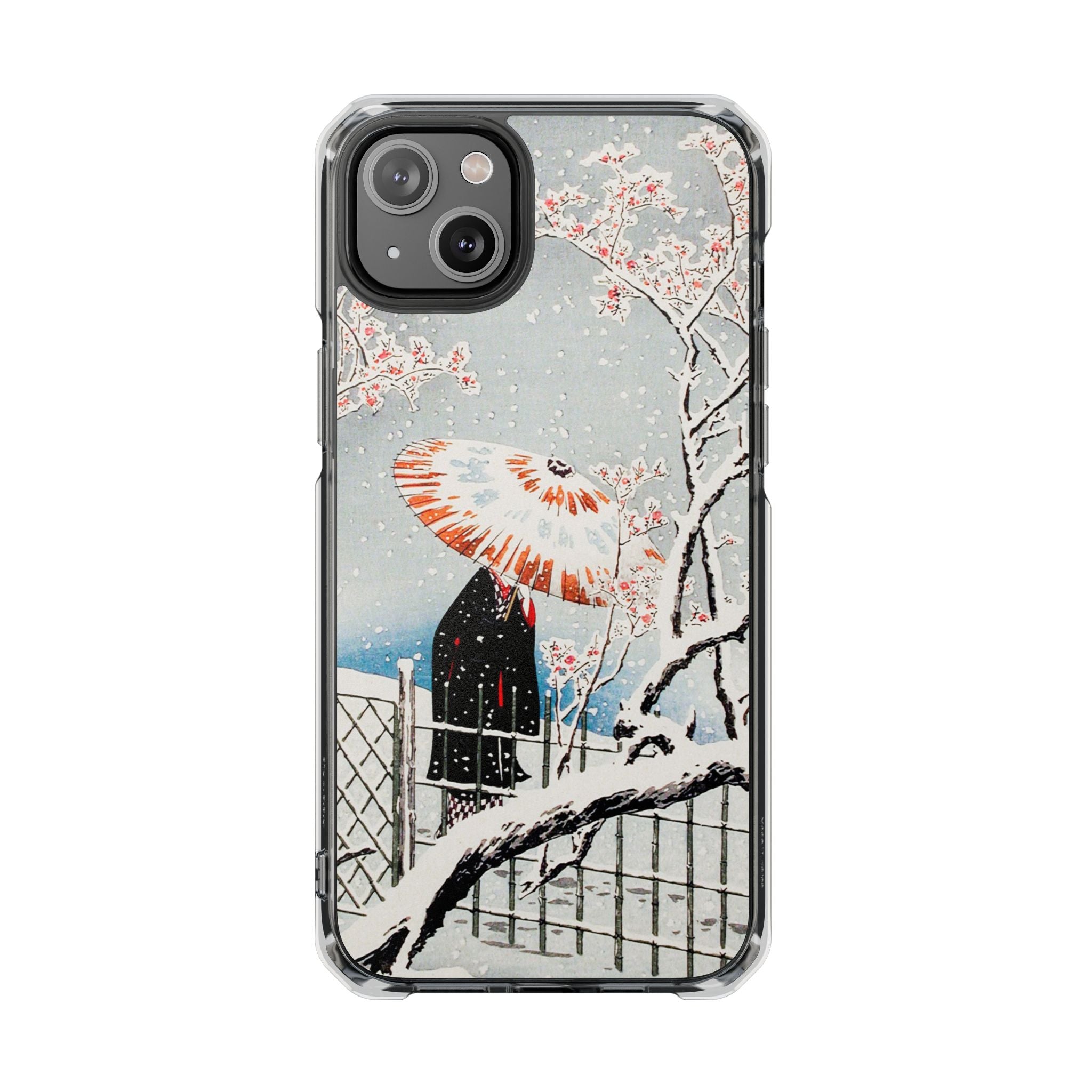 Plum Tree in Snow by Hiroaki Takahashi - Magnetic Clear Impact Case