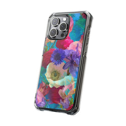 Image of Poppy Rose - Magnetic Clear Impact Case