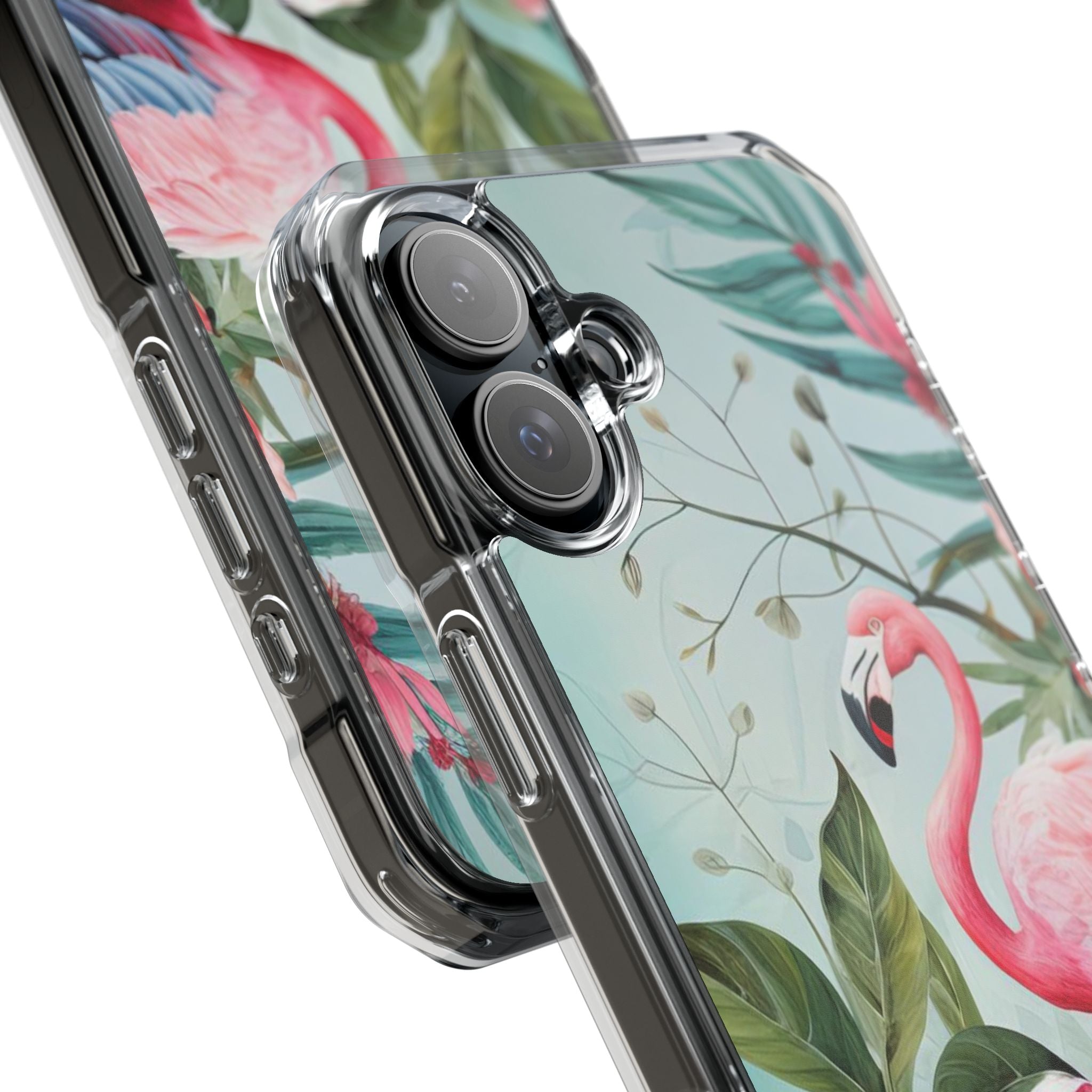 Flamingo - Magnetic Clear Impact Case