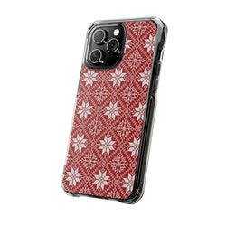 Image of Snow Flake - Magnetic Clear Impact Case