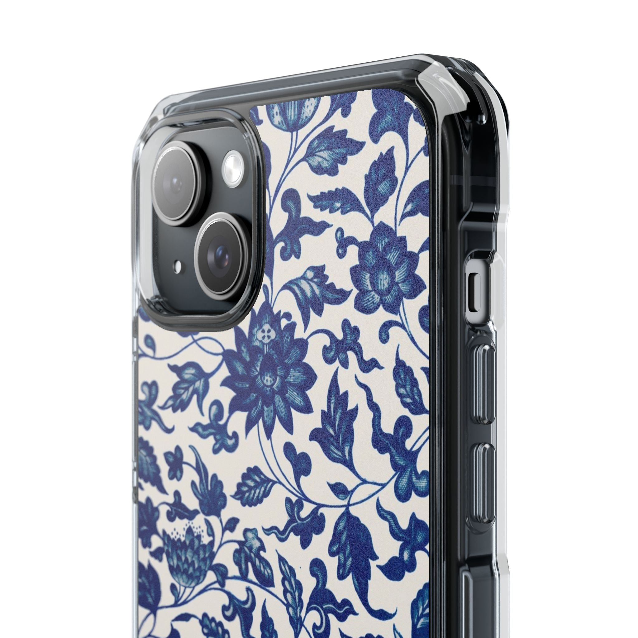 Blue Flower - Magnetic Clear Impact Case