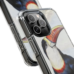 Image of Red-billed Toucan (1748) - Magnetic Clear Impact Case