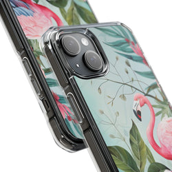 Image of Flamingo - Magnetic Clear Impact Case