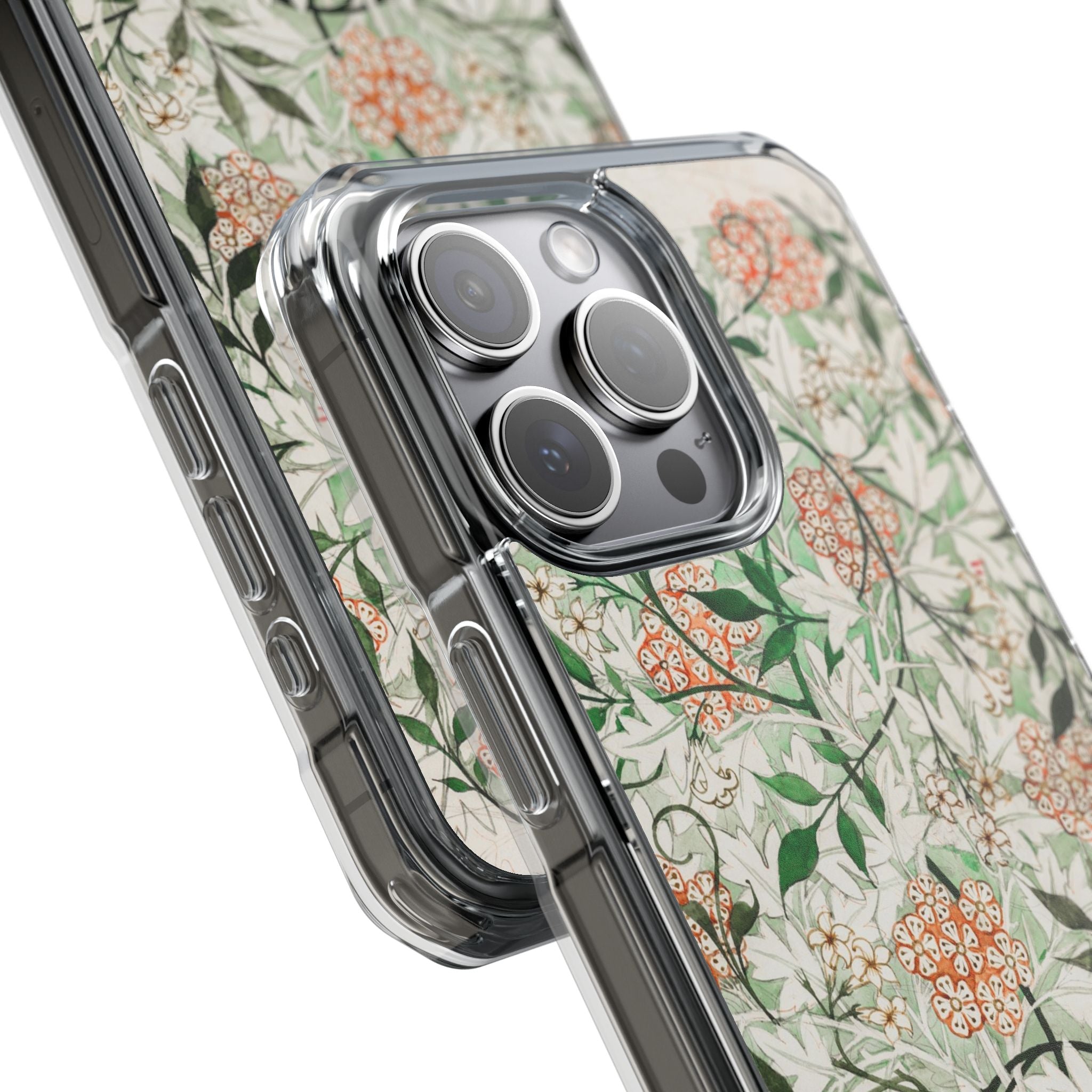 William Morris's (1834-1896) famous Jasmine pattern artwork - Magnetic Clear Impact Case