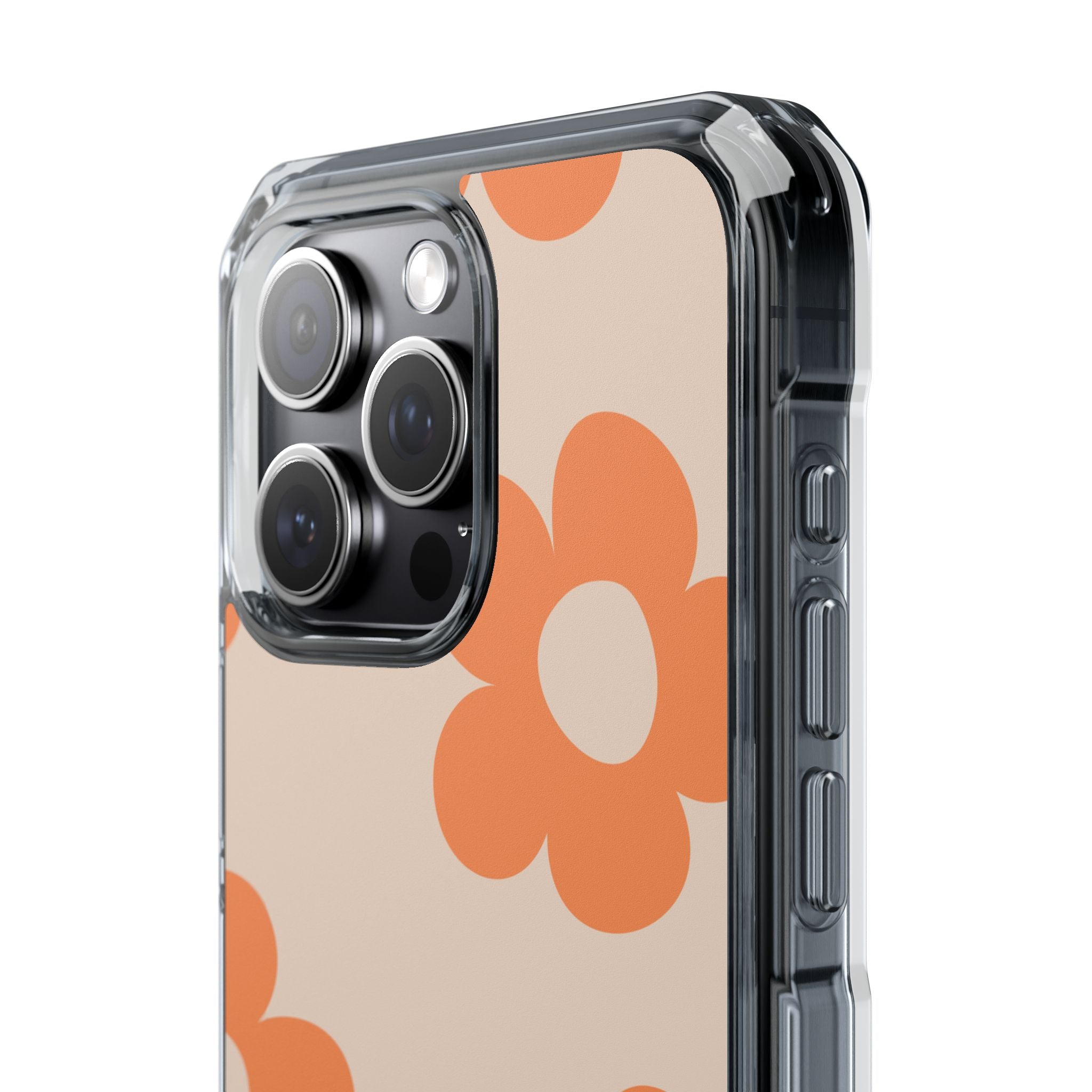 Retro Petals - Magnetic Clear Impact Case