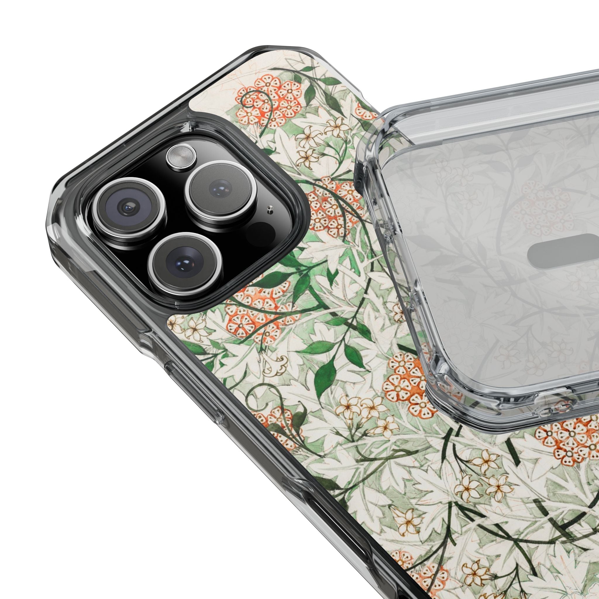 William Morris's (1834-1896) famous Jasmine pattern artwork - Magnetic Clear Impact Case