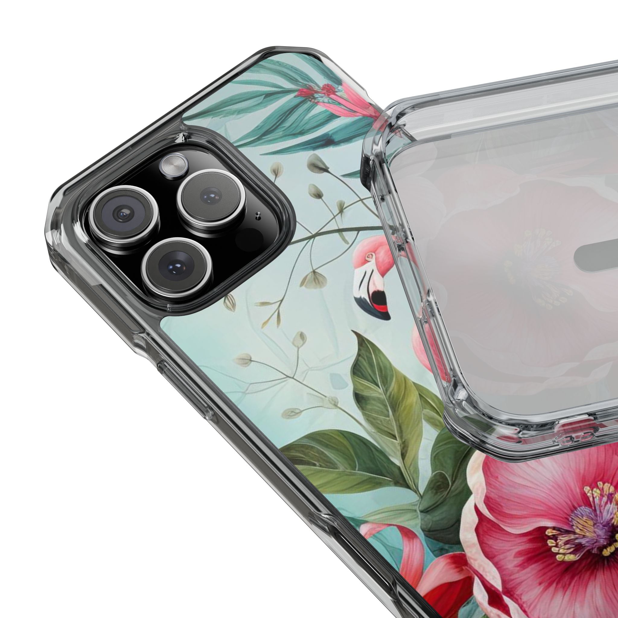 Flamingo - Magnetic Clear Impact Case