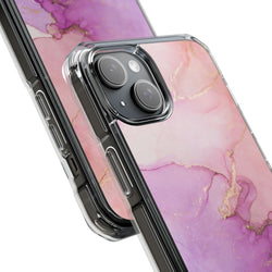 Image of Pink Marble - Magnetic Clear Impact Case