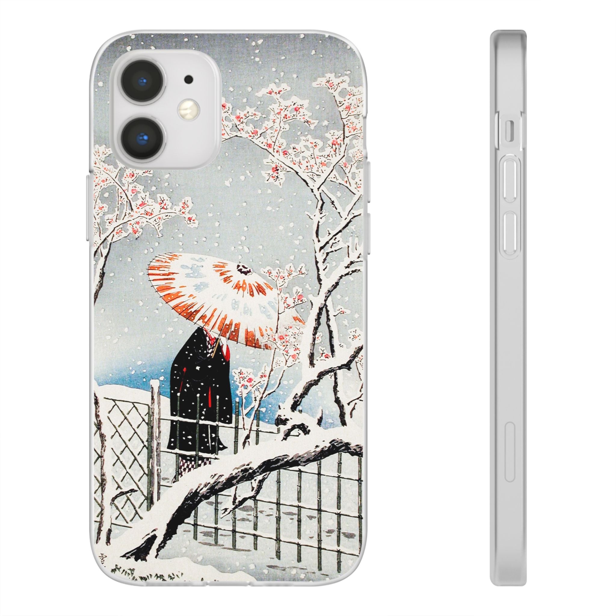 Plum Tree in Snow by Hiroaki Takahashi - Flexi Case