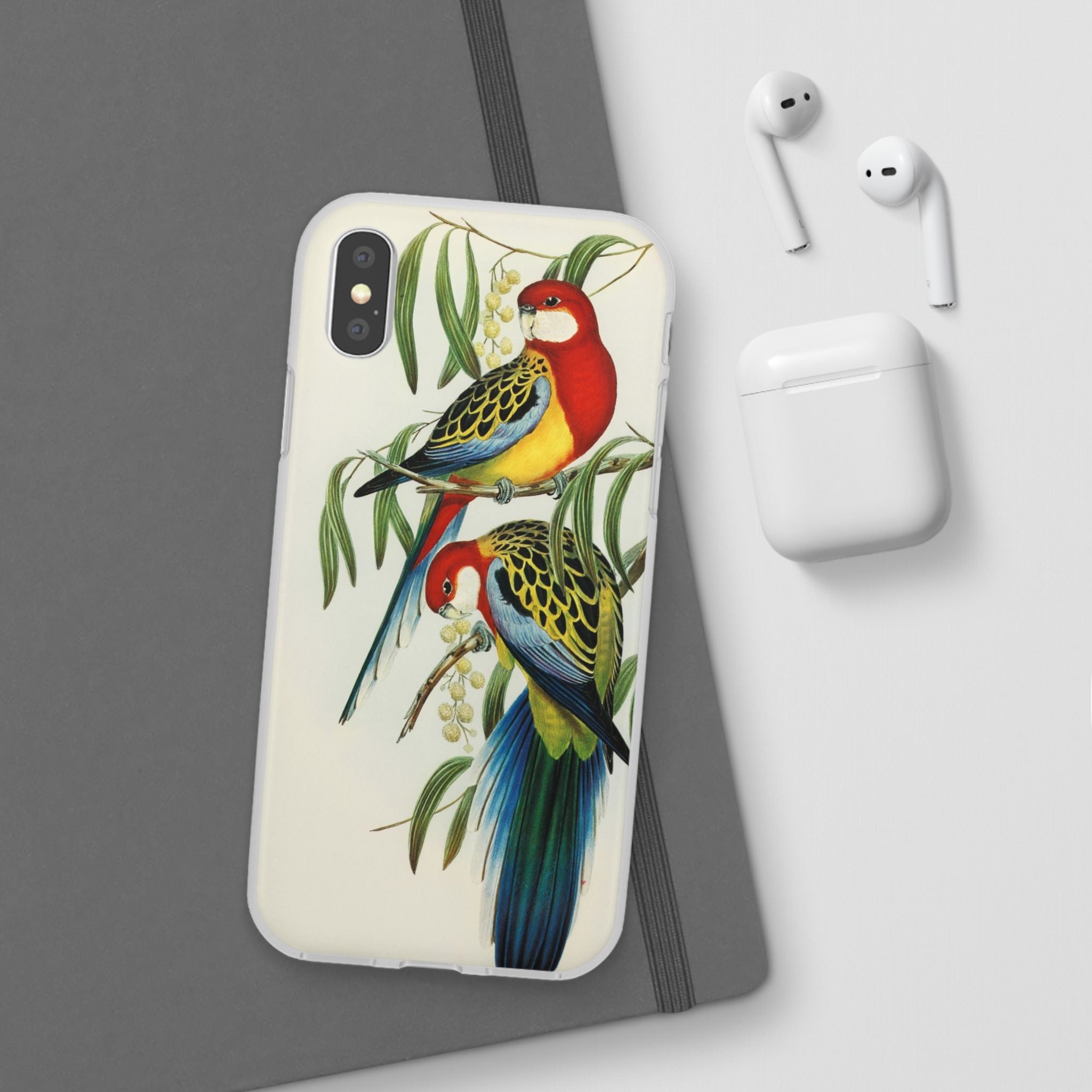 Rosehill Parakeet by Elizabeth Gould - Flexi Case