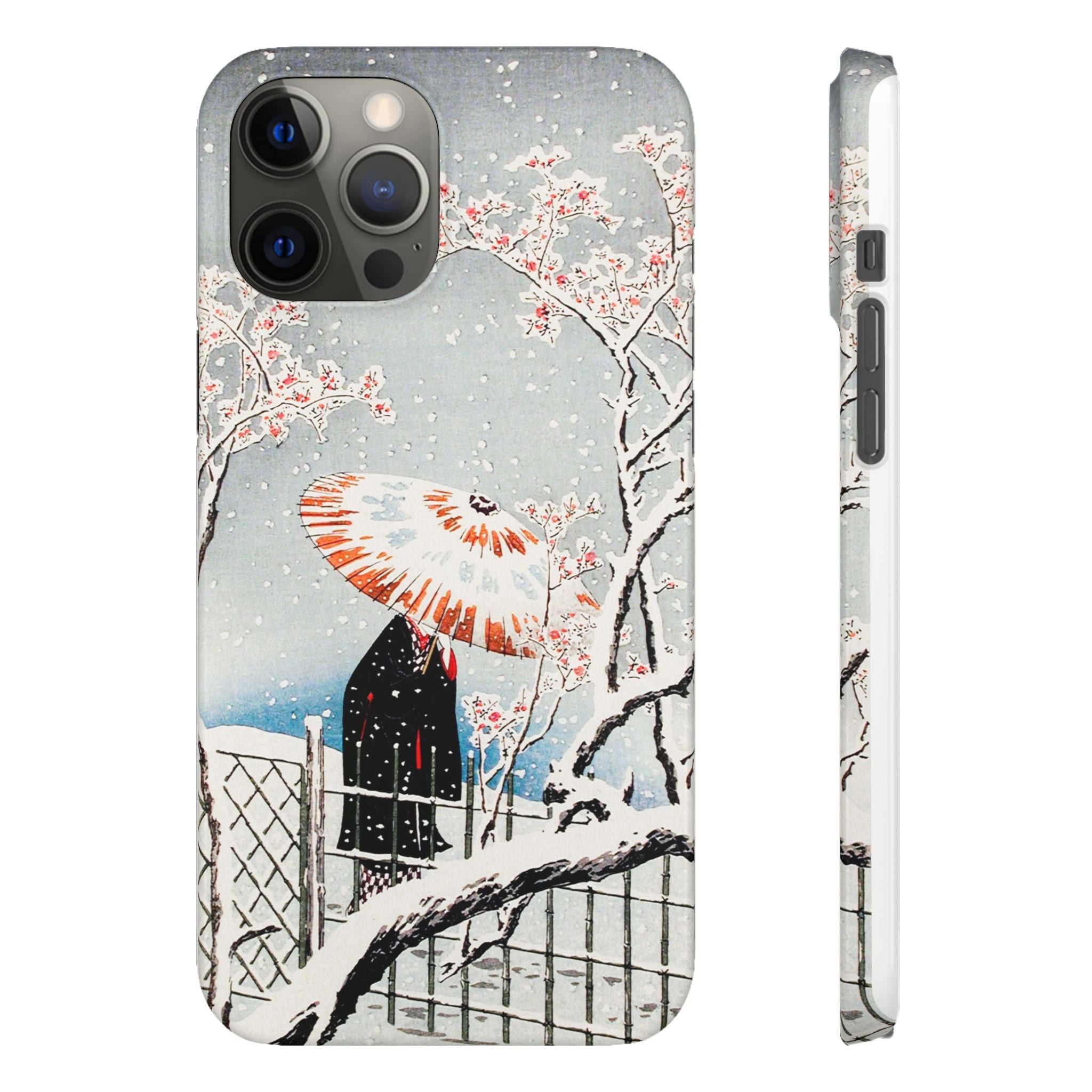 Plum Tree in Snow by Hiroaki Takahashi - Snap Case