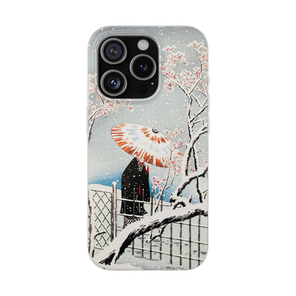 Plum Tree in Snow by Hiroaki Takahashi - Flexi Case