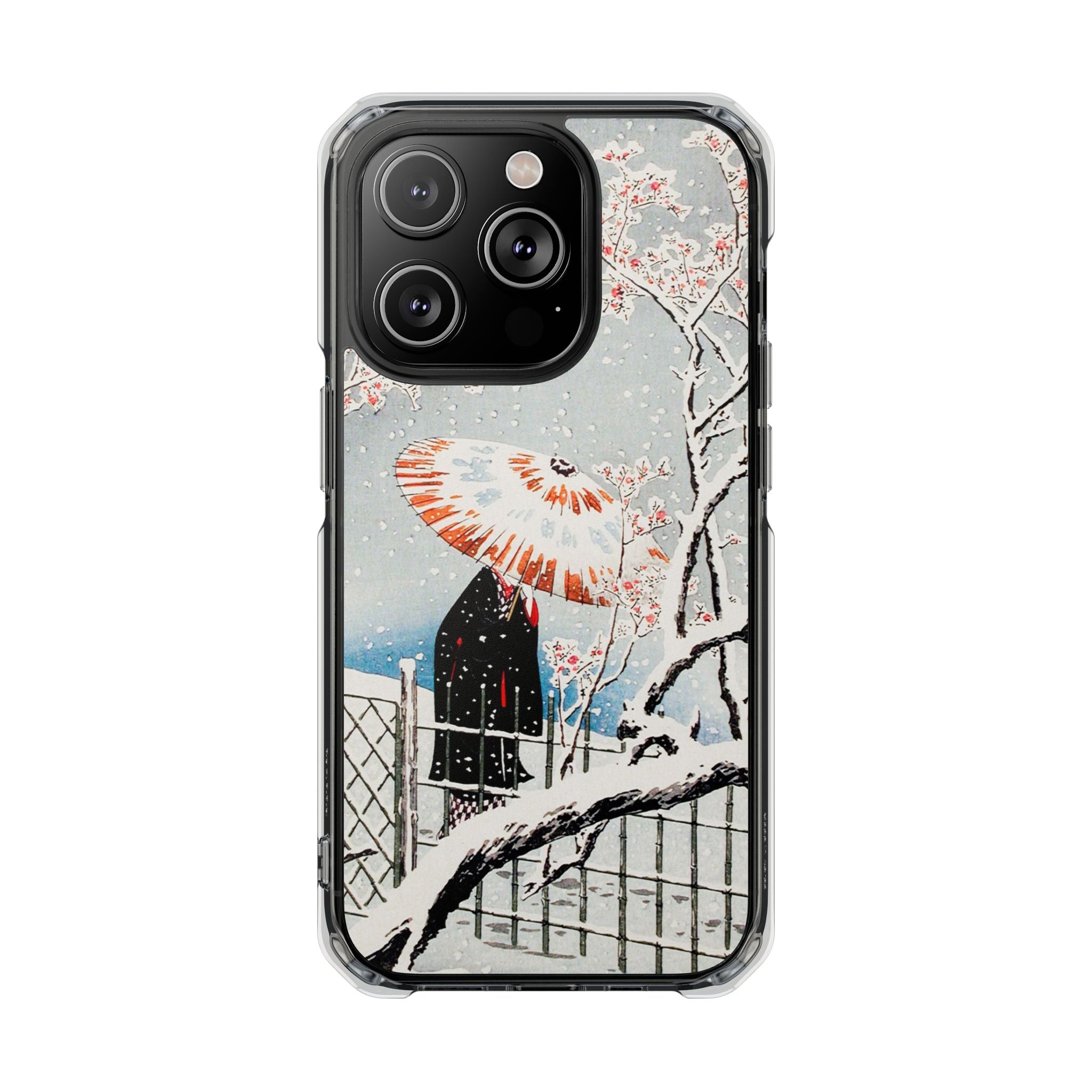 Plum Tree in Snow by Hiroaki Takahashi - Magnetic Clear Impact Case