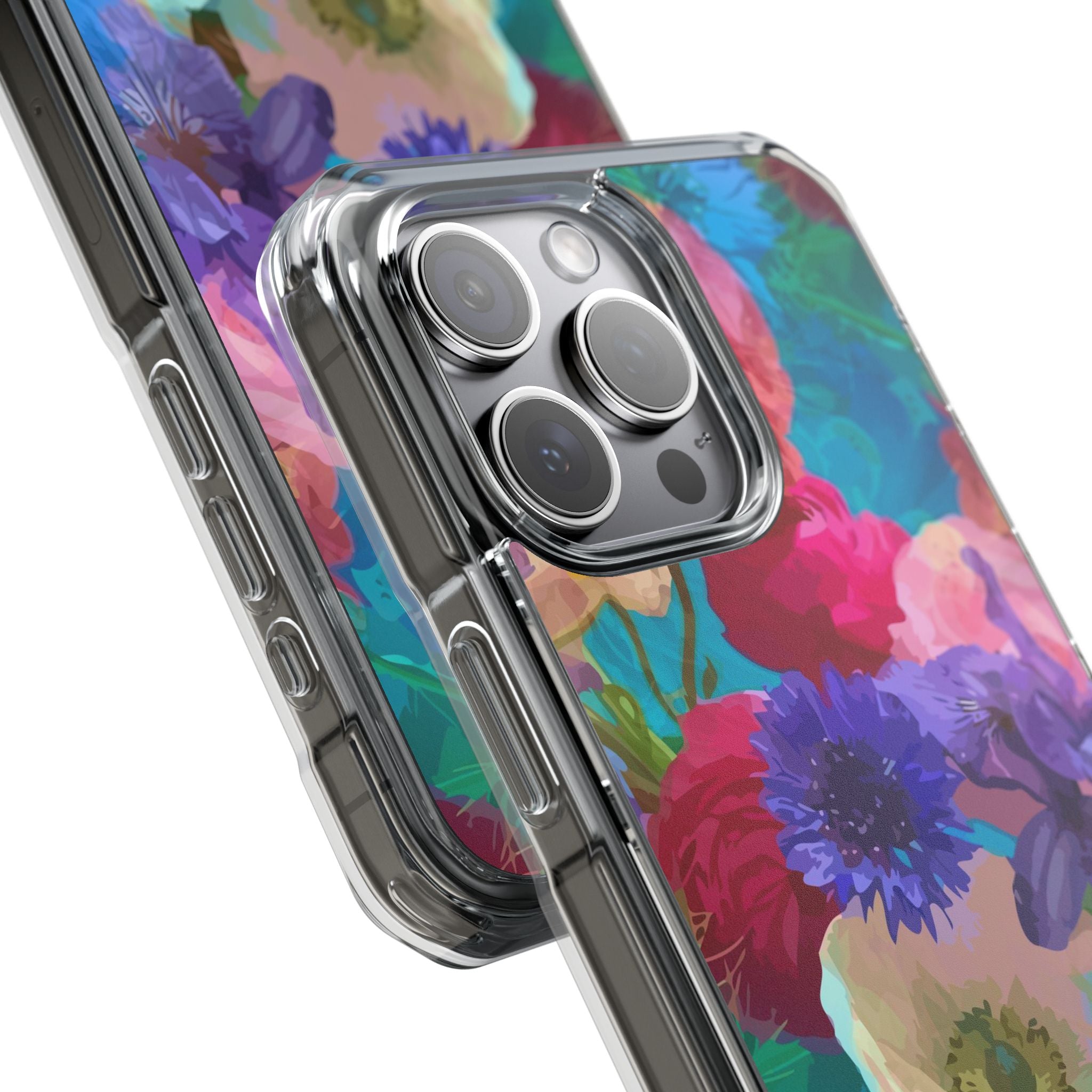 Poppy Rose - Magnetic Clear Impact Case