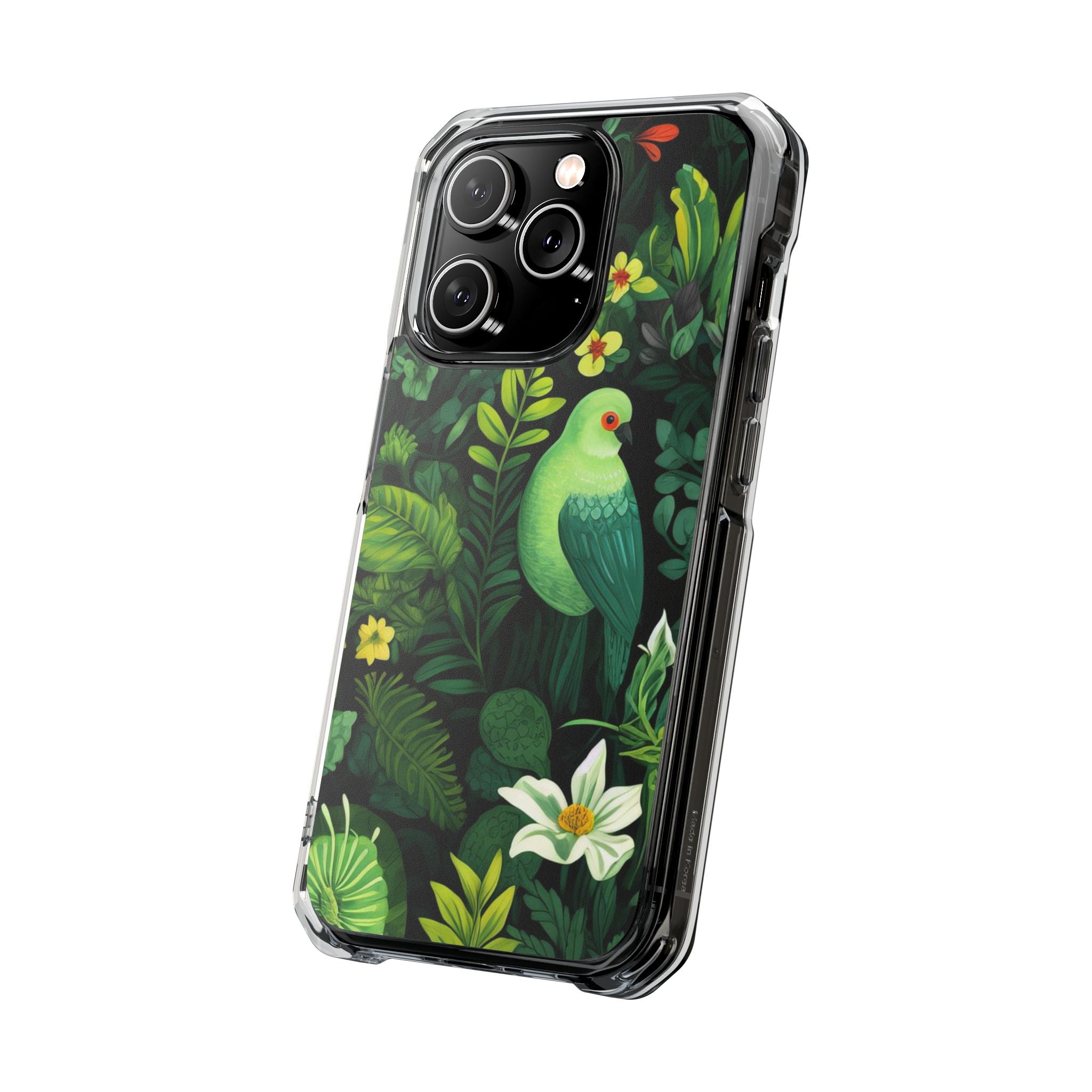 Bird of Green - Magnetic Clear Impact Case