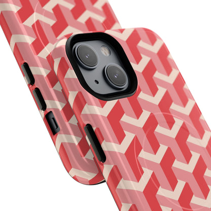Pink Geo - Tough Magnetic Case