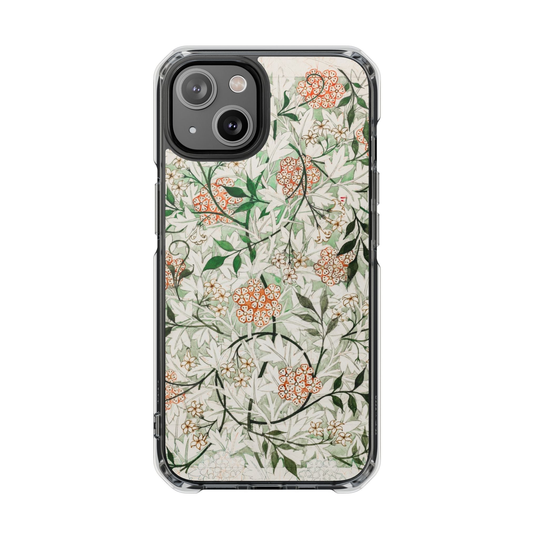 William Morris's (1834-1896) famous Jasmine pattern artwork - Magnetic Clear Impact Case