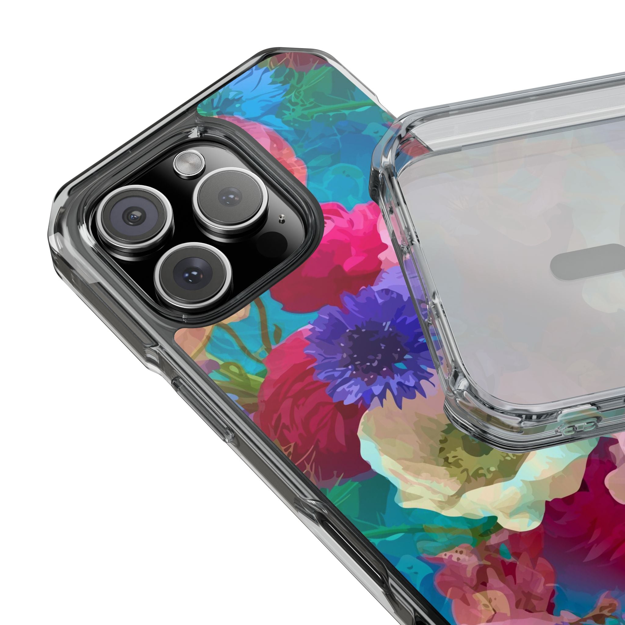 Poppy Rose - Magnetic Clear Impact Case