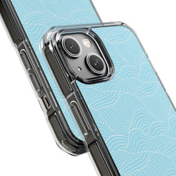 Image of Ocean Lines - Magnetic Clear Impact Case