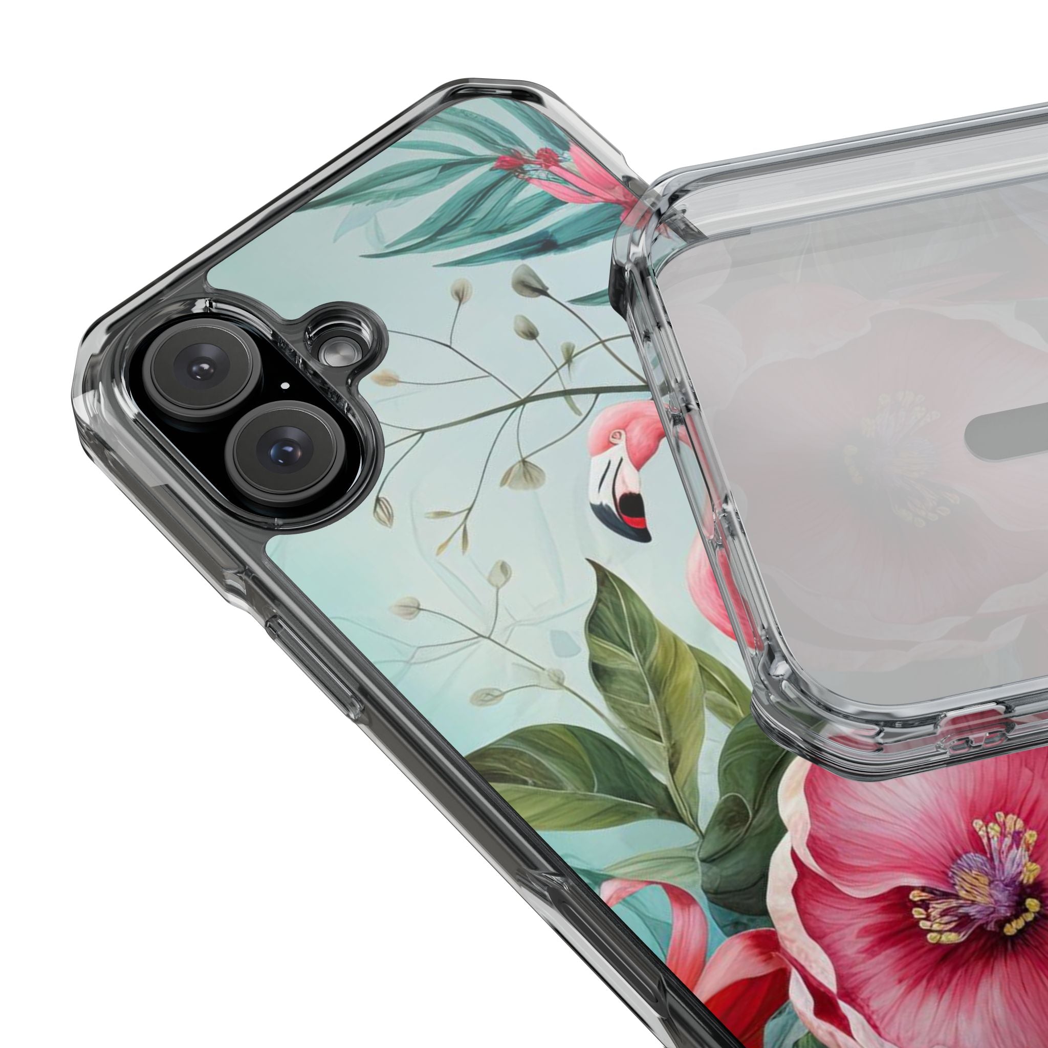 Flamingo - Magnetic Clear Impact Case