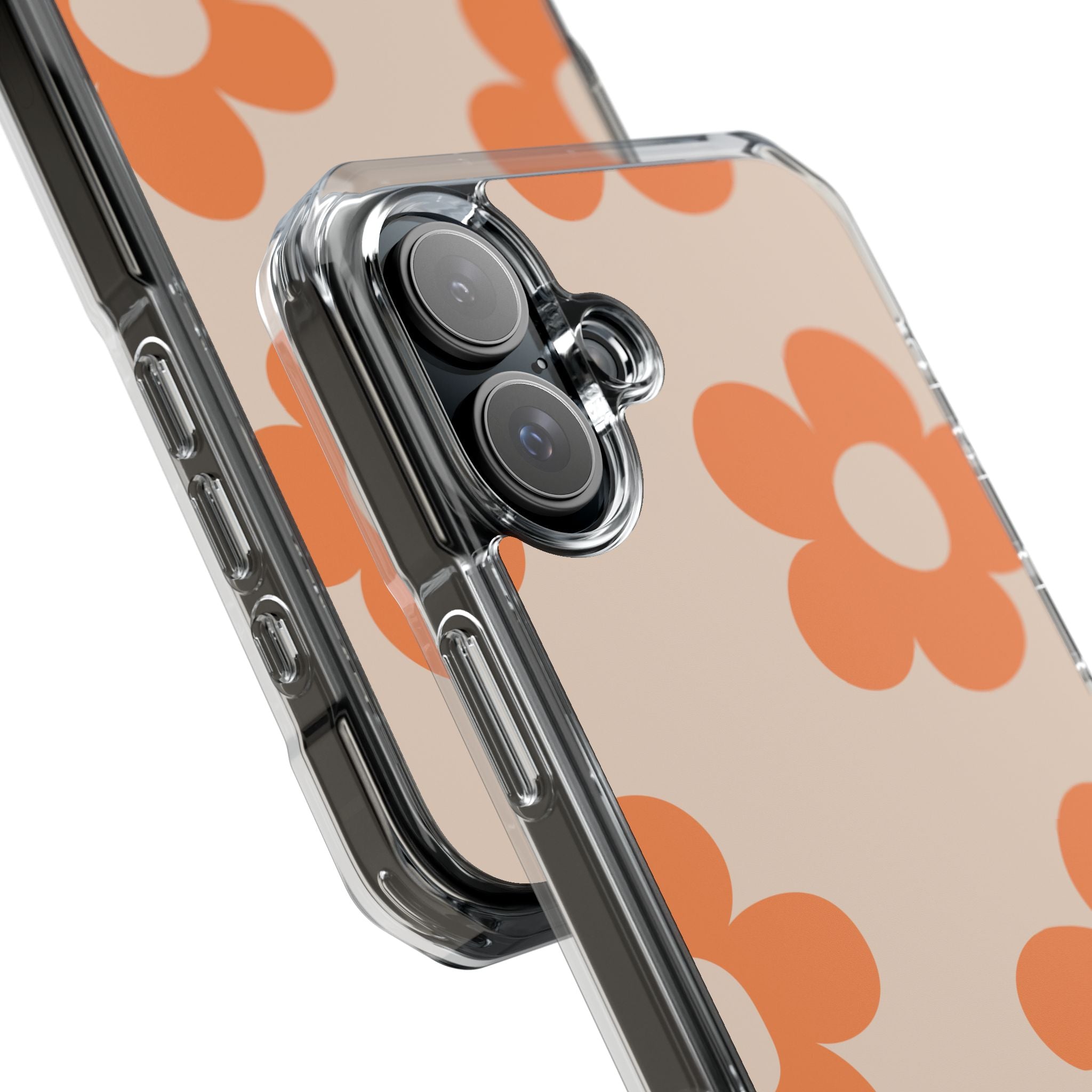 Retro Petals - Magnetic Clear Impact Case