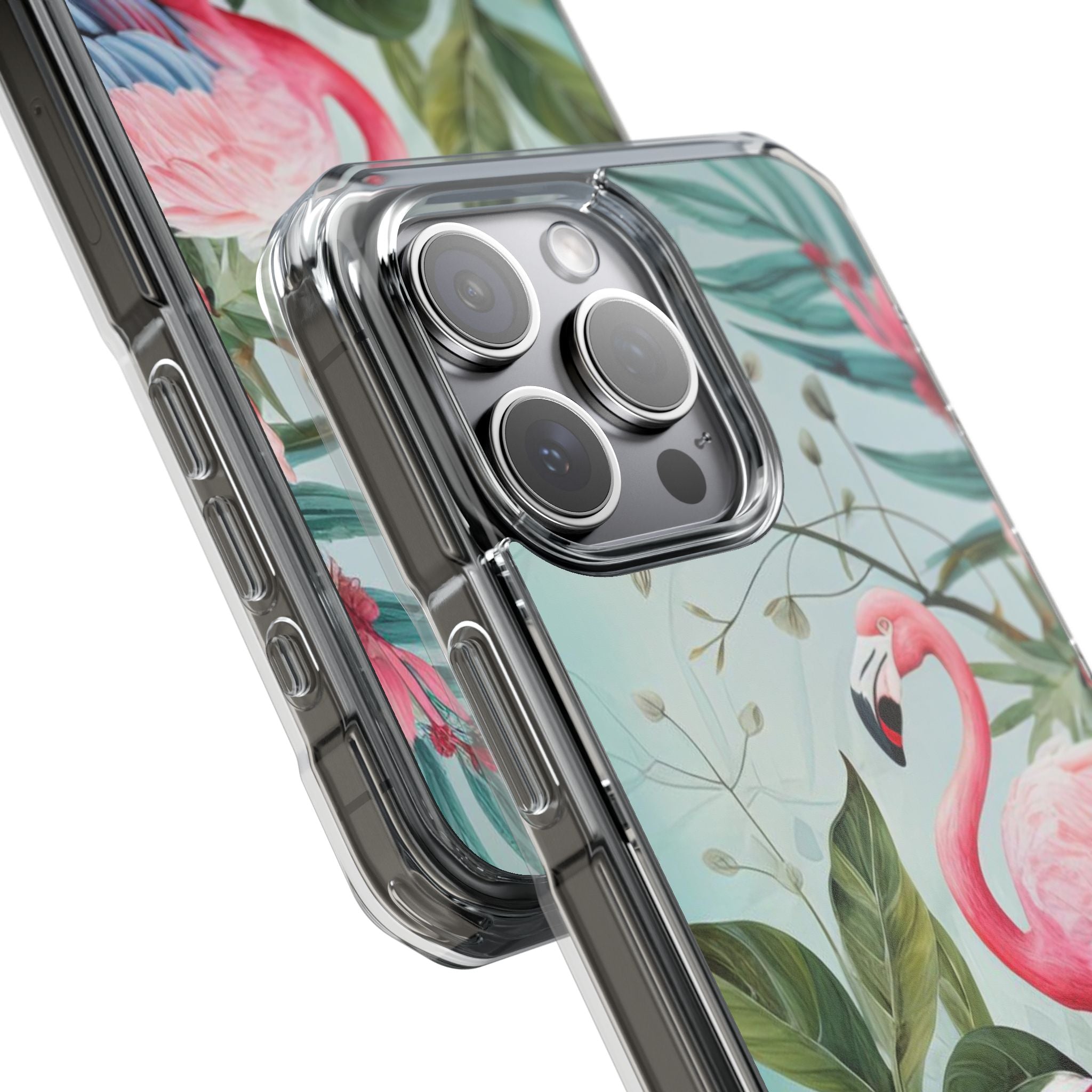 Flamingo - Magnetic Clear Impact Case