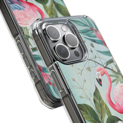 Image of Flamingo - Magnetic Clear Impact Case