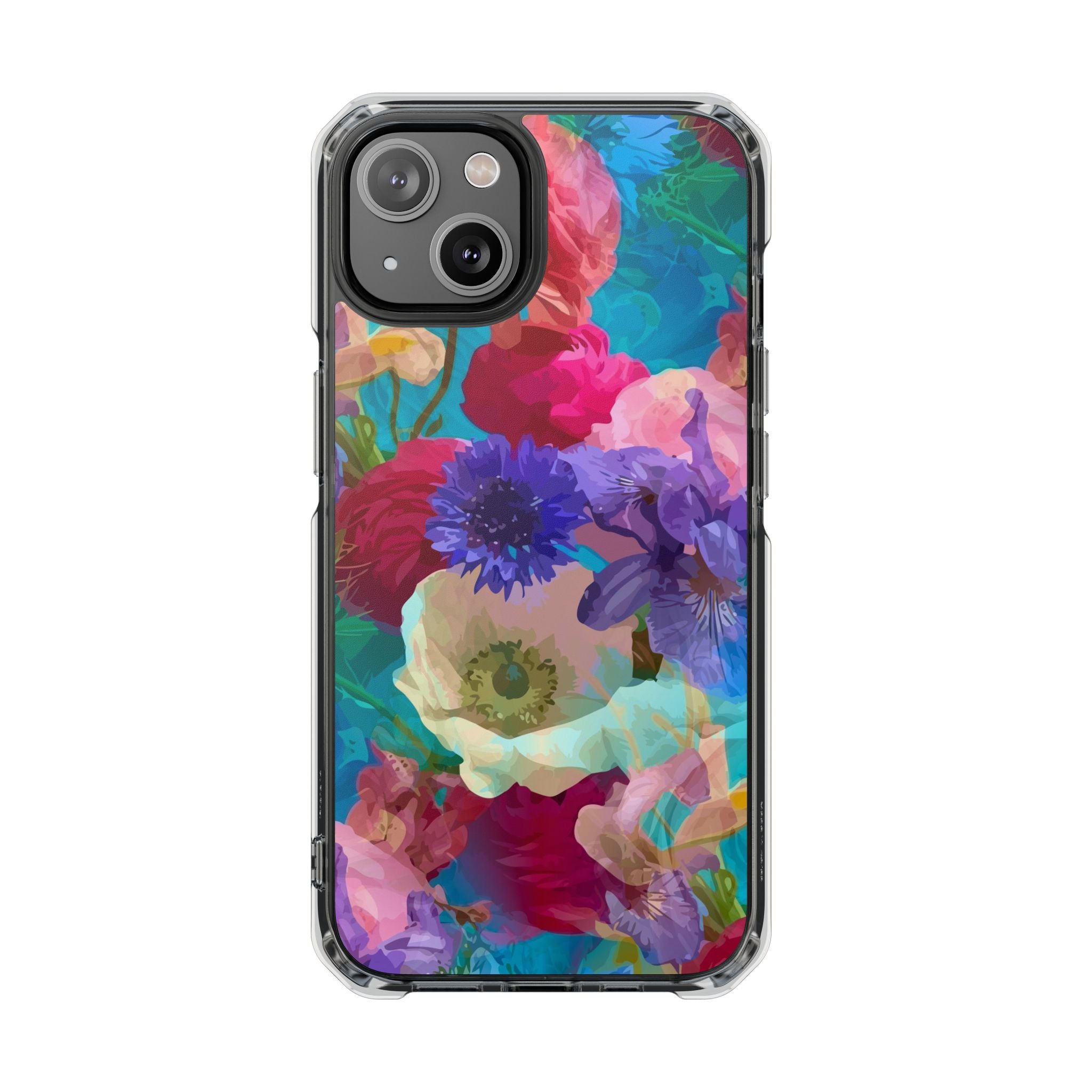 Poppy Rose - Magnetic Clear Impact Case