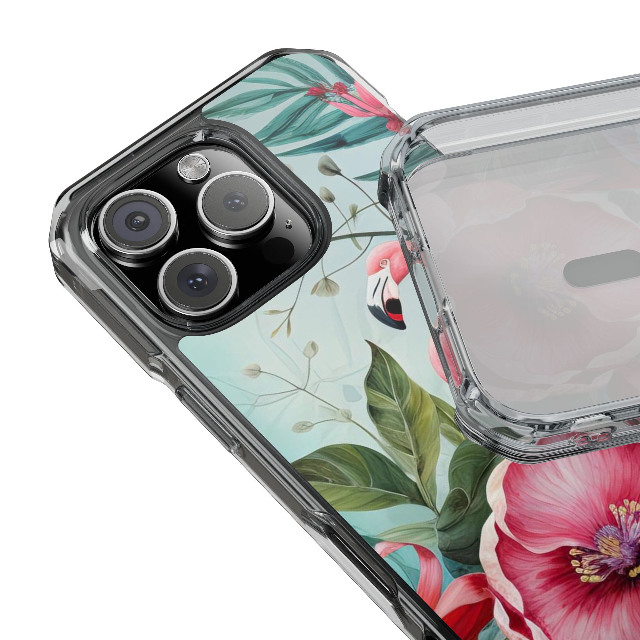 Flamingo - Magnetic Clear Impact Case